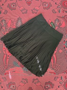 INC International Concepts Black Pleated Skirt